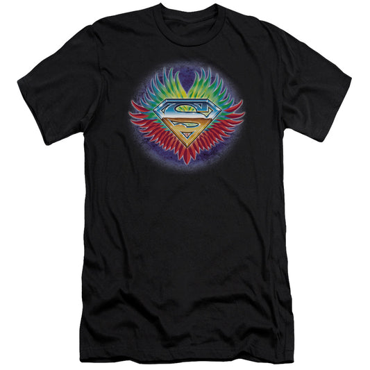 Superman - Dont Stop Believing-premuim Canvas Adult Slim Fit 30/1 - Black
