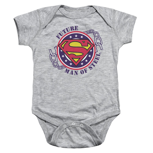 Superman - Future Man Of Steel - Infant Snapsuit - Athletic Heather