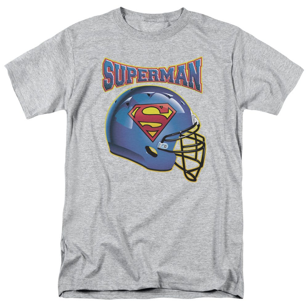 Superman - Helmet - Short Sleeve Adult 18/1 - Athletic Heather T-shirt
