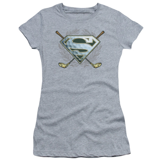 Superman - Fore! - Short Sleeve Junior Sheer - Athletic Heather T-shirt