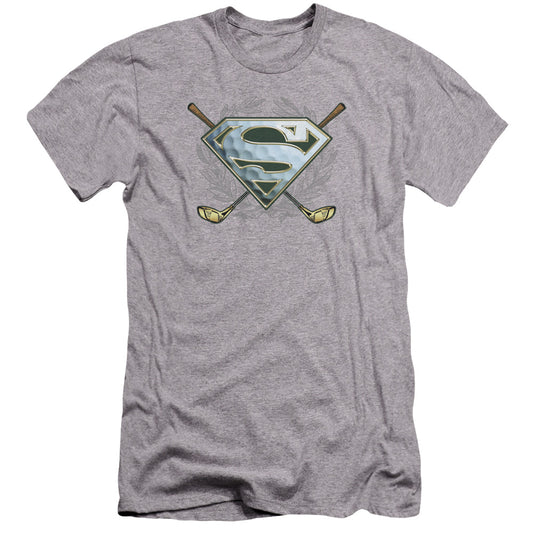 Superman - Fore!-premuim Canvas Adult Slim Fit 30/1 - Athletic Heather