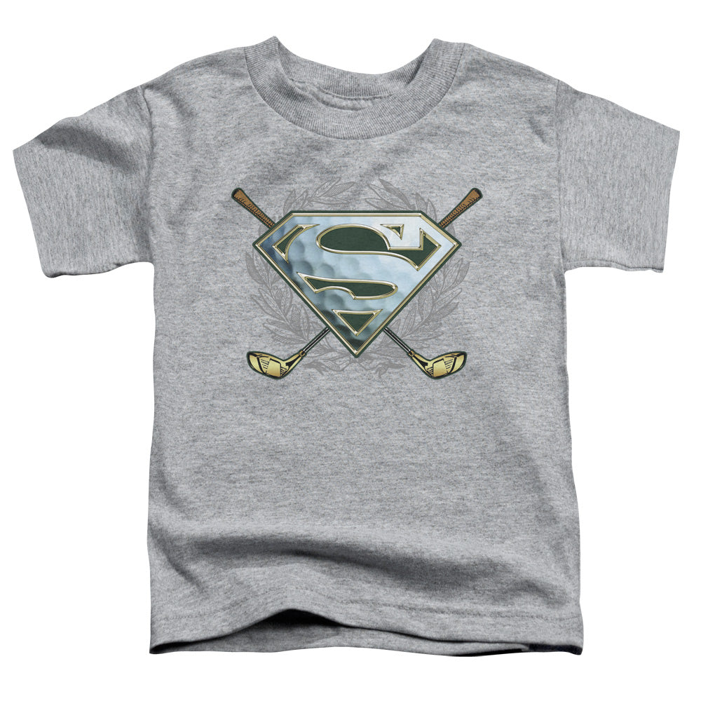 Superman - Fore! - Short Sleeve Toddler Tee - Athletic Heather T-shirt
