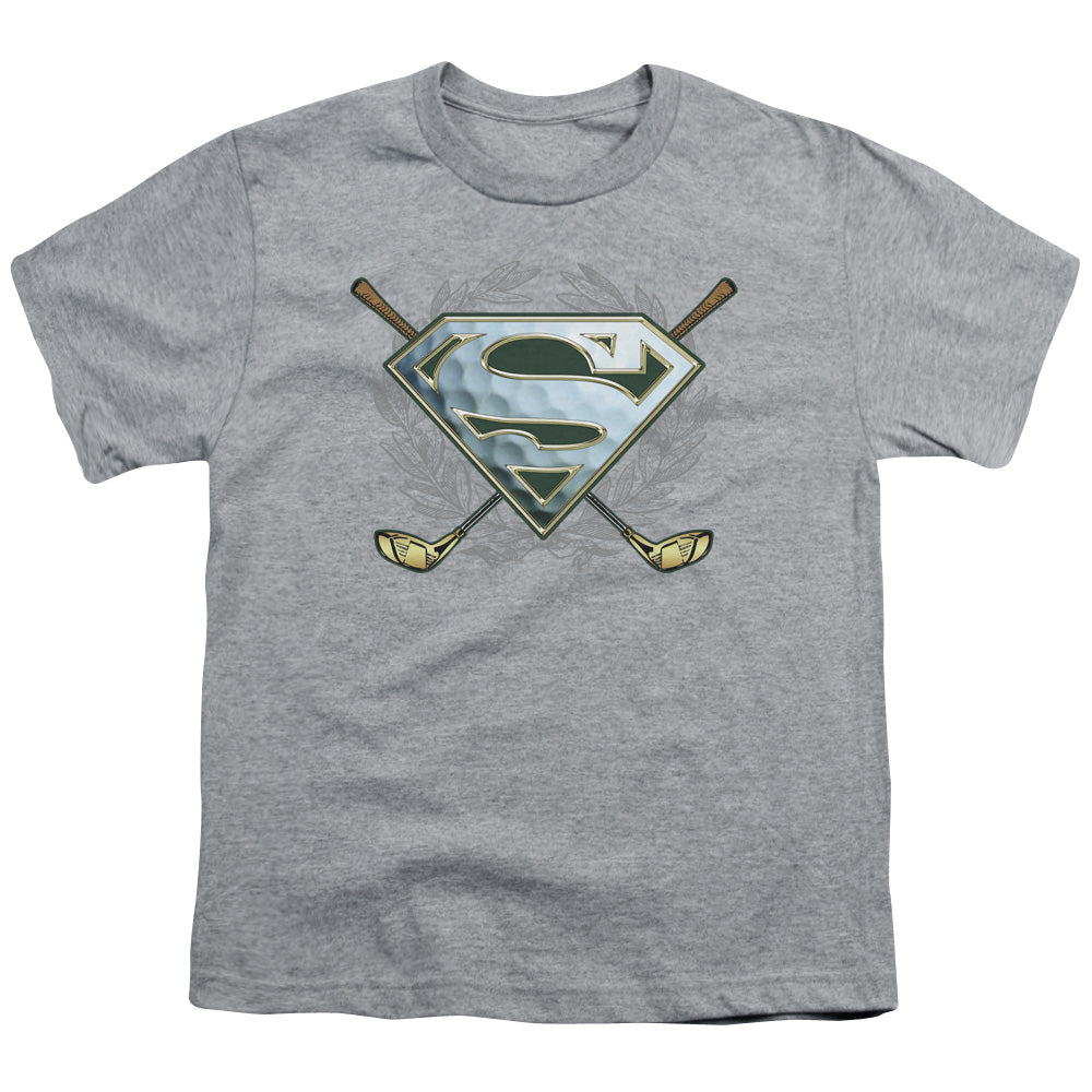 Superman - Fore! - Short Sleeve Youth 18/1 - Athletic Heather T-shirt