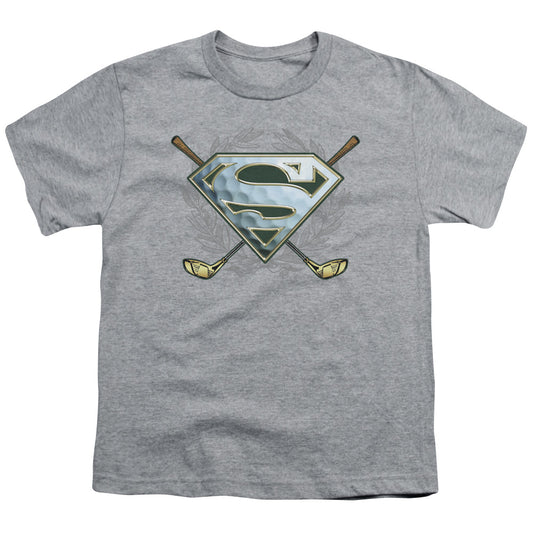 Superman - Fore! - Short Sleeve Youth 18/1 - Athletic Heather T-shirt