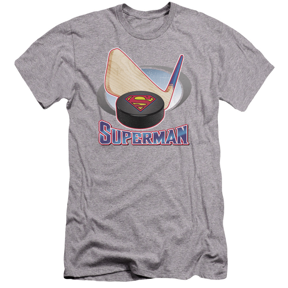 Superman - Hockey Stick-premuim Canvas Adult Slim Fit 30/1 - Athletic Heather