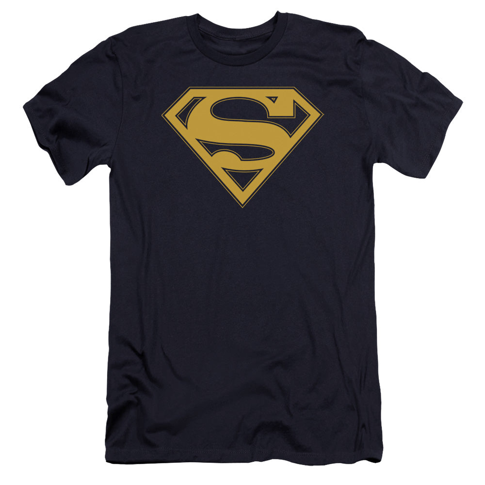 Superman - Maize & Blue Shield-premuim Canvas Adult Slim Fit 30/1 - Navy