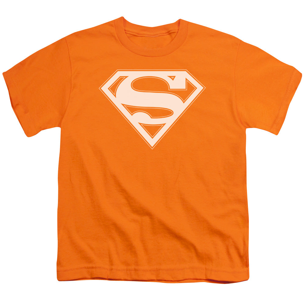 SUPERMAN ORANGE & WHITE SHIELD - S/S YOUTH 18/1 - ORANGE T-Shirt