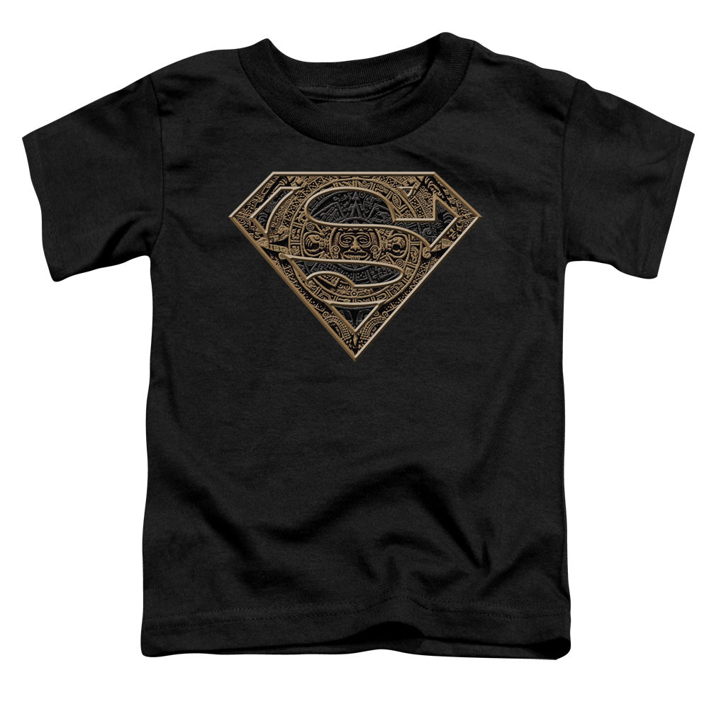 Superman - Aztec Shield - Short Sleeve Toddler Tee - Black T-shirt