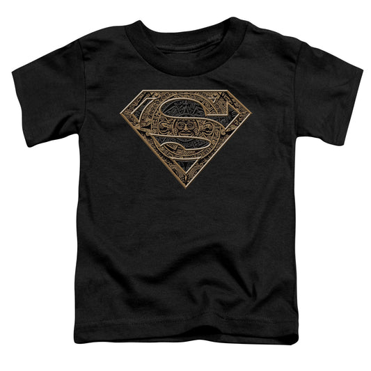 Superman - Aztec Shield - Short Sleeve Toddler Tee - Black T-shirt