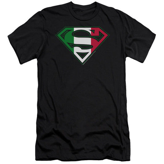 Superman - Italian Shield-premuim Canvas Adult Slim Fit 30/1 - Black