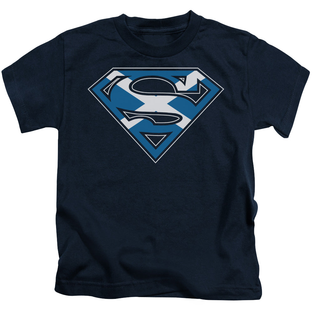 SUPERMAN SCOTTISH SHIELD - S/S JUVENILE 18/1 - NAVY - T-Shirt