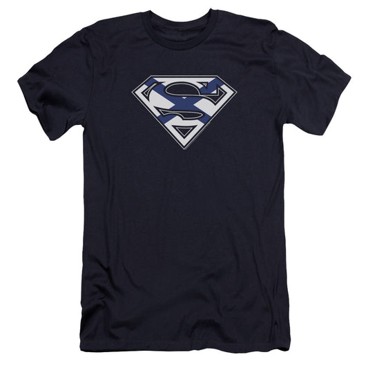 Superman - Scottish Shield-premuim Canvas Adult Slim Fit 30/1 - Navy