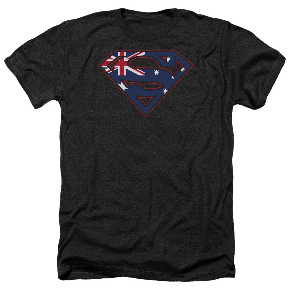 Superman - Australian Shield - Adult Heather-black