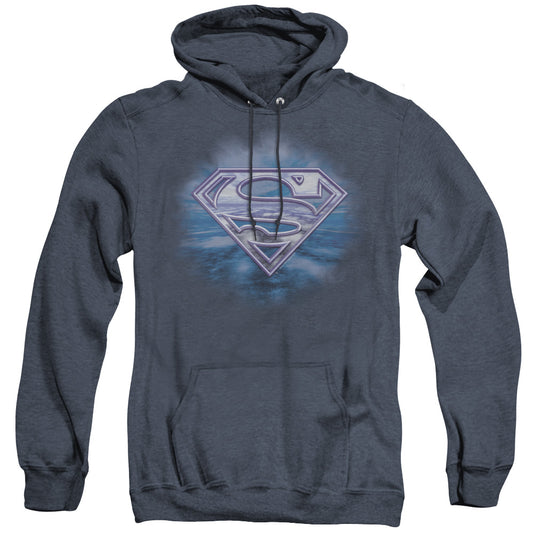 Superman - Freedom Of Flight - Adult Heather Hoodie - Navy