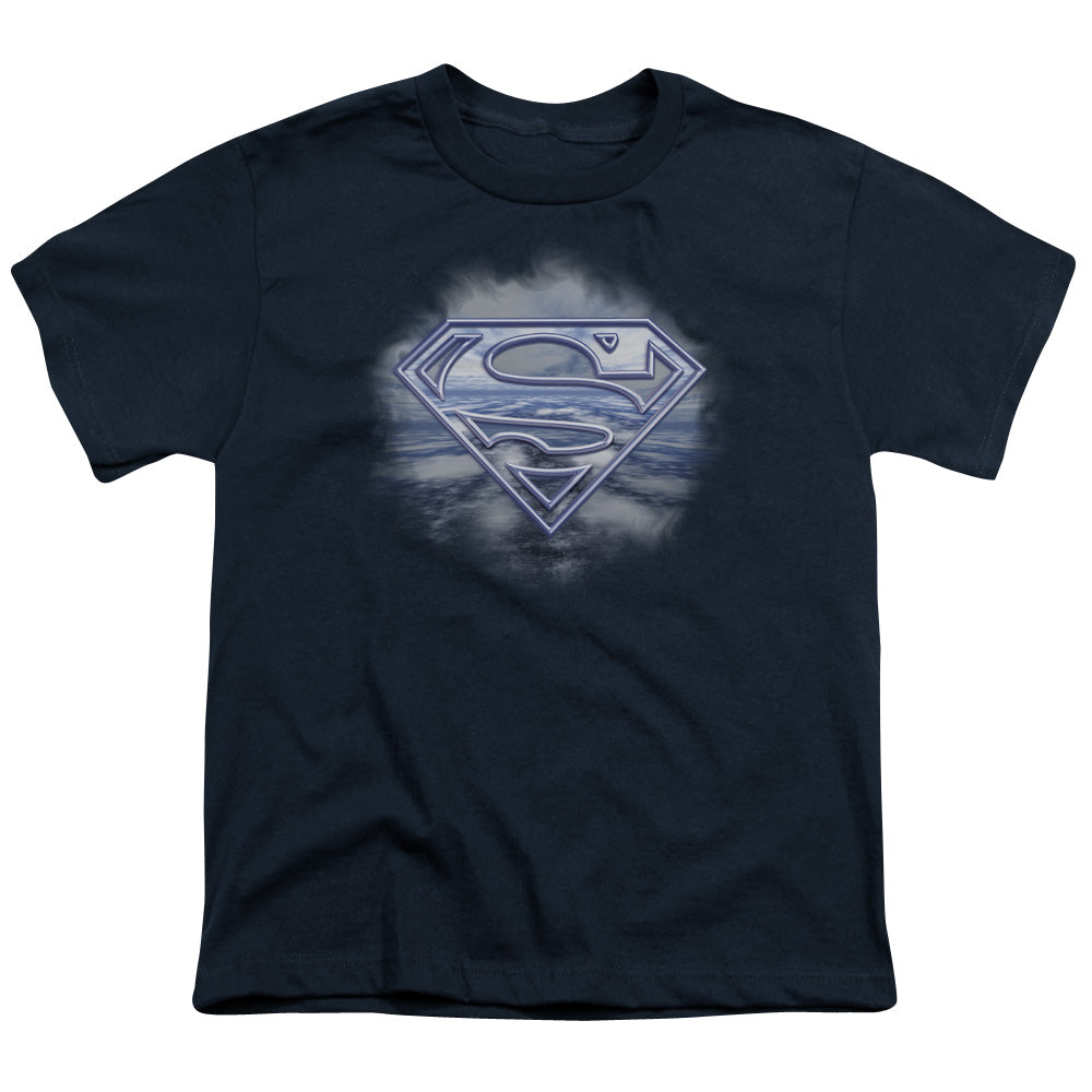 Superman - Freedom Of Flight - Short Sleeve Youth 18/1 - Navy T-shirt