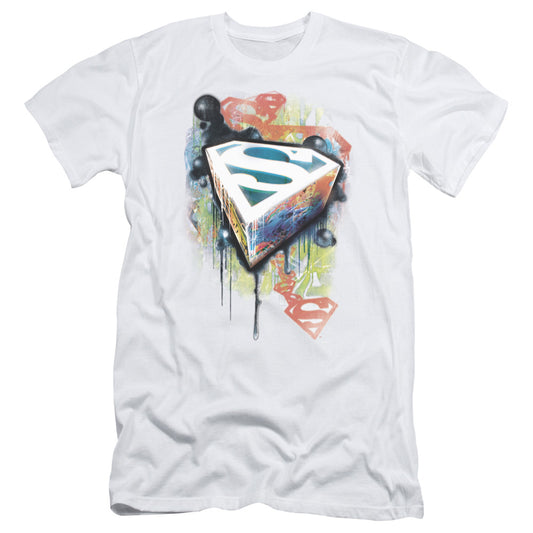 Superman - Urban Shields - Short Sleeve Adult 30/1 - White T-shirt