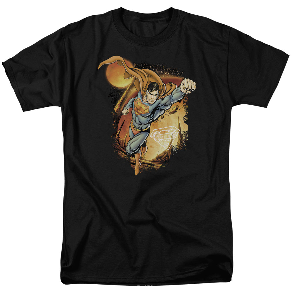 Superman - Last Sons - Short Sleeve Adult 18/1 - Black T-shirt