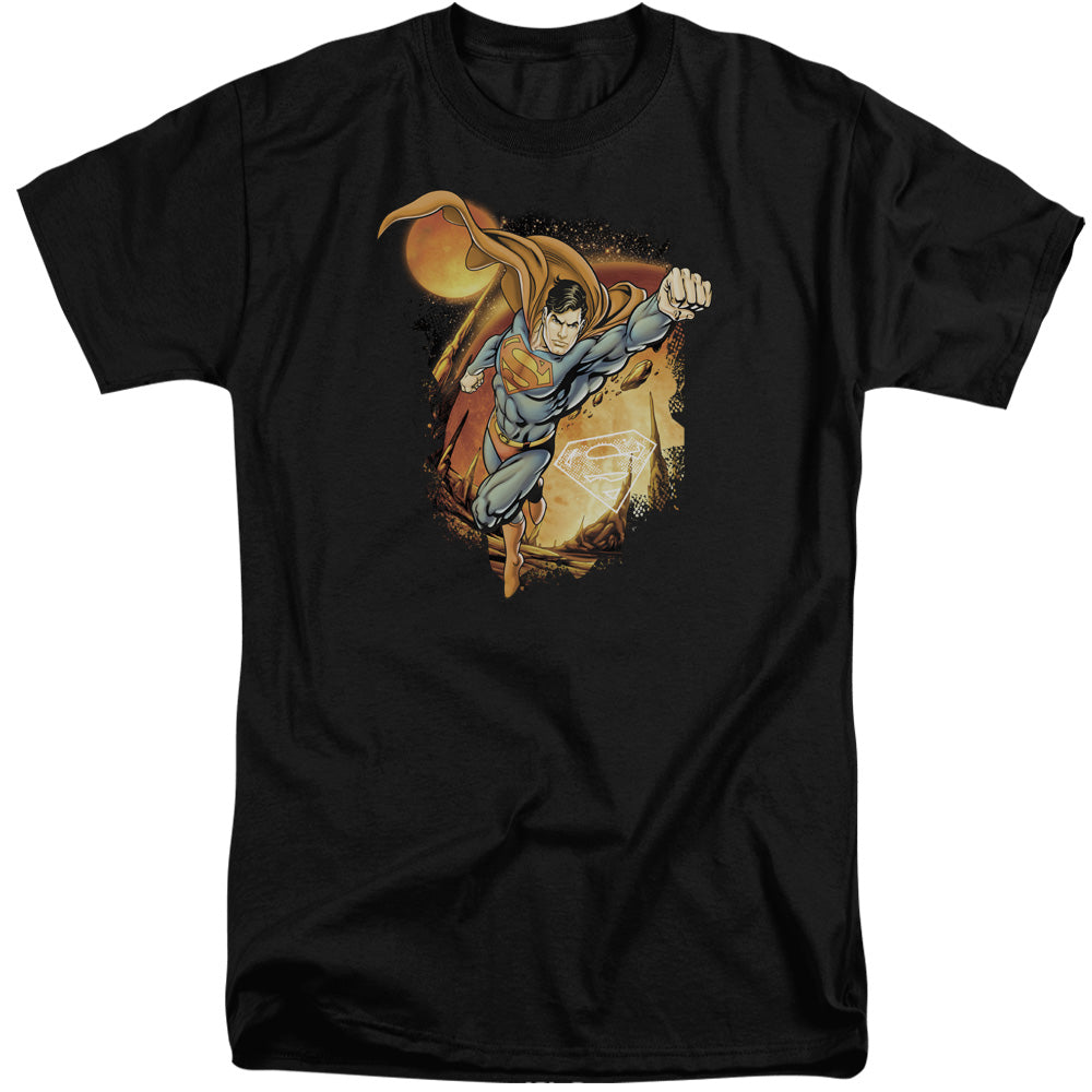 Superman - Last Sons - Short Sleeve Adult Tall - Black T-shirt