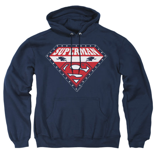 Superman - Superman For President - Adult Pull-over Hoodie - Navy
