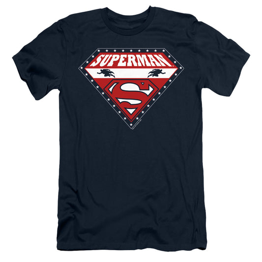 Superman - Superman For President - Short Sleeve Adult 30/1 - Navy T-shirt