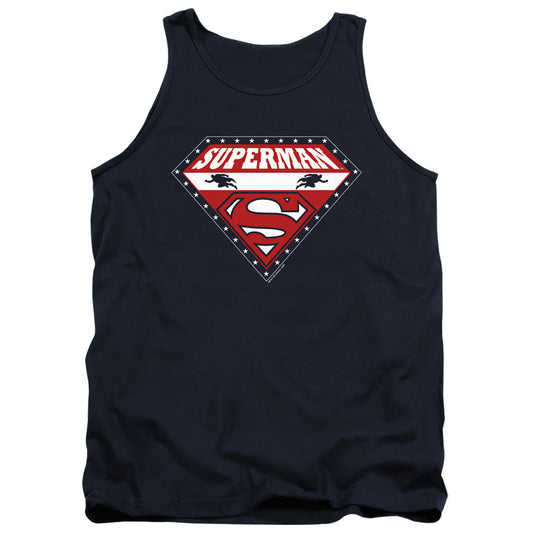 Superman - Superman For President - Adult Tank - Navy