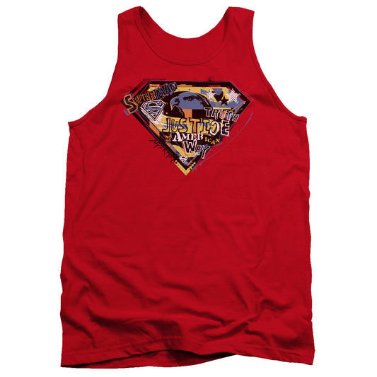 Superman - American Way - Adult Tank - Red