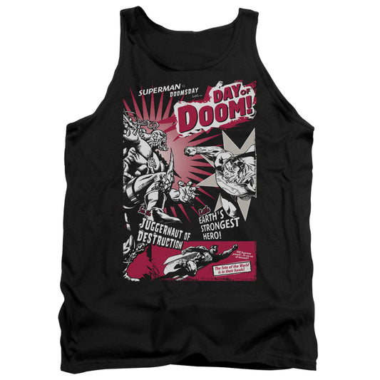 Superman - Day Of Doom - Adult Tank - Black