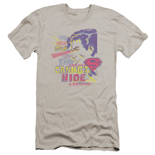 Superman - You Can Run-premuim Canvas Adult Slim Fit 30/1 - Silver