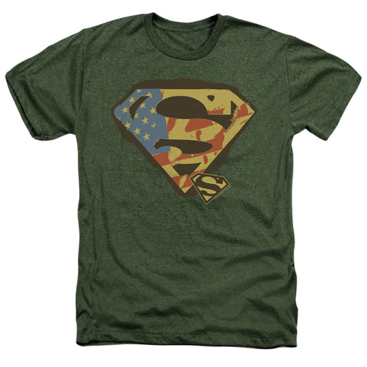 Superman - Not Afraid - Adult Heather - Military Green