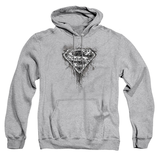 Superman - Many Super Skulls - Adult Pull-over Hoodie - Athletic Heather