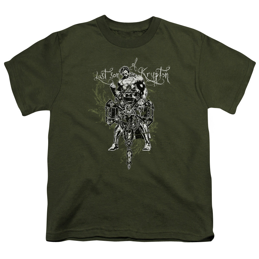 SUPERMAN LAST SON GOTHIC - S/S YOUTH 18/1 - MILITARY GREEN T-Shirt
