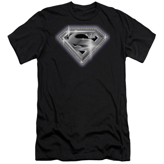 Superman - Bling Shield-premuim Canvas Adult Slim Fit 30/1 - Black