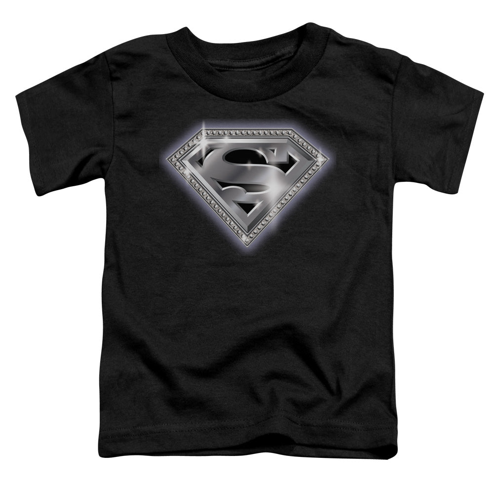 Superman - Bling Shield - Short Sleeve Toddler Tee - Black T-shirt