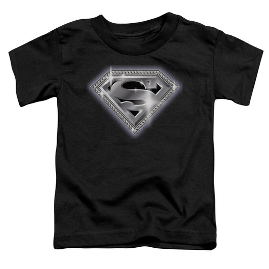 Superman - Bling Shield - Short Sleeve Toddler Tee - Black T-shirt