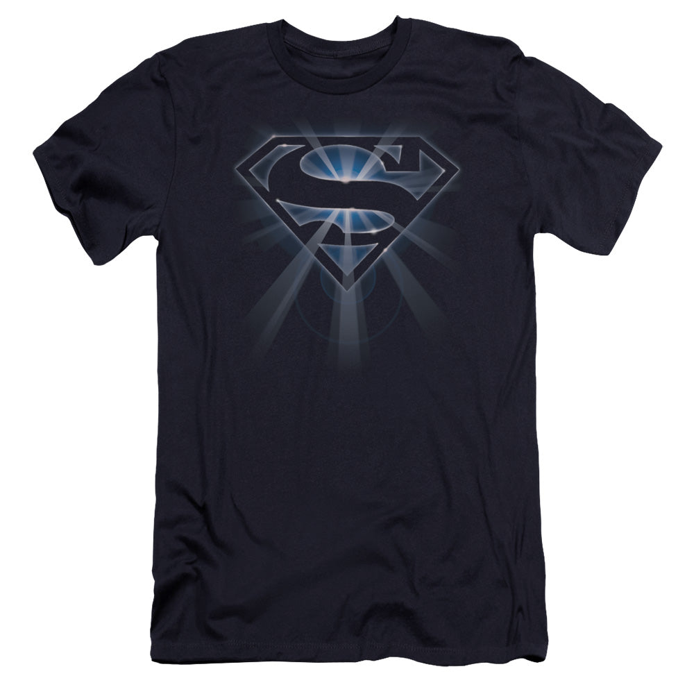 Superman - Glowing Shield-premuim Canvas Adult Slim Fit 30/1 - Navy