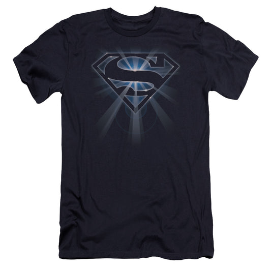 Superman - Glowing Shield-premuim Canvas Adult Slim Fit 30/1 - Navy