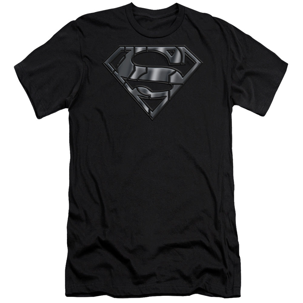 Superman - Mech Shield - Short Sleeve Adult 30/1 - Black T-shirt