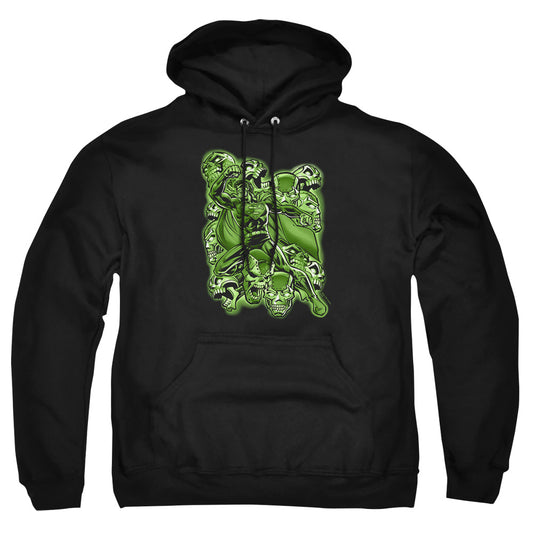 Superman - Metallo Mayhem - Adult Pull-over Hoodie - Black