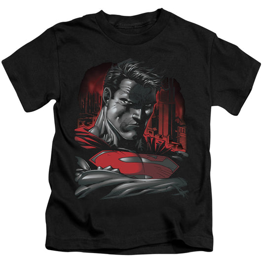 SUPERMAN MAN OF STEEL - S/S JUVENILE 18/1 - BLACK - T-Shirt