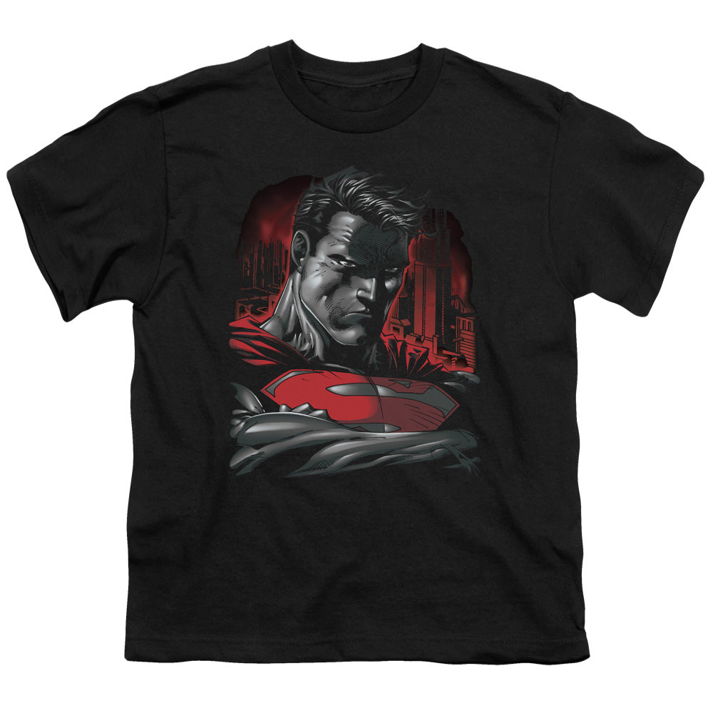 SUPERMAN MAN OF STEEL - S/S YOUTH 18/1 - BLACK T-Shirt
