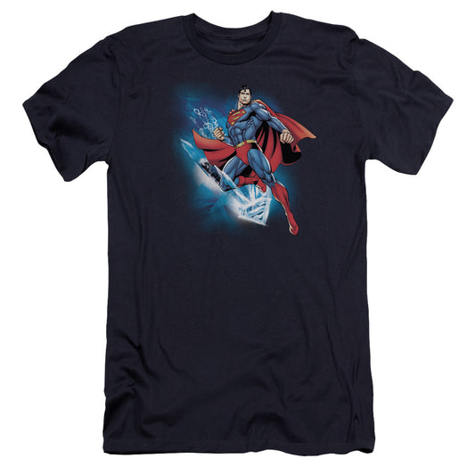 Superman - Crystallize-premuim Canvas Adult Slim Fit 30/1 - Navy