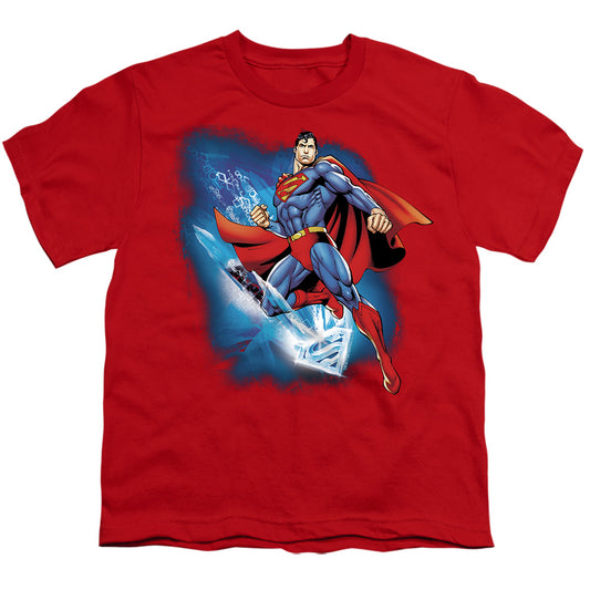 Superman - Crystallize - Short Sleeve Youth 18/1 - Navy T-shirt