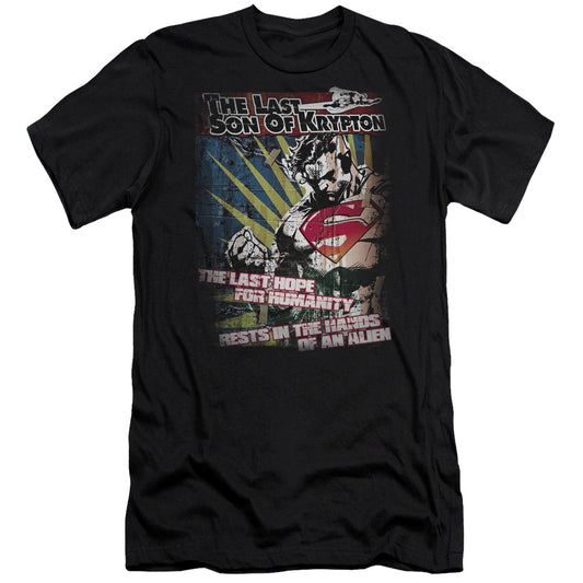Superman - Last Hope - Short Sleeve Adult 30/1 - Black T-shirt