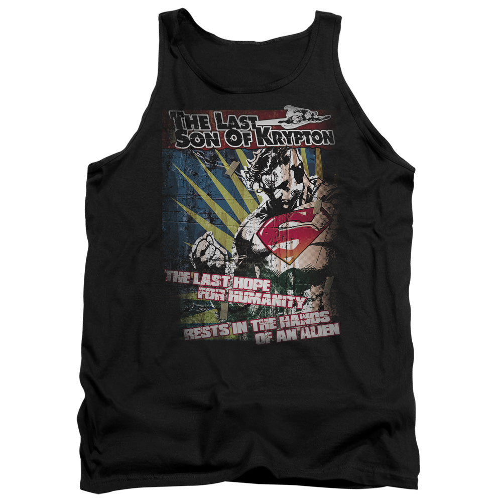 Superman - Last Hope - Adult Tank - Black