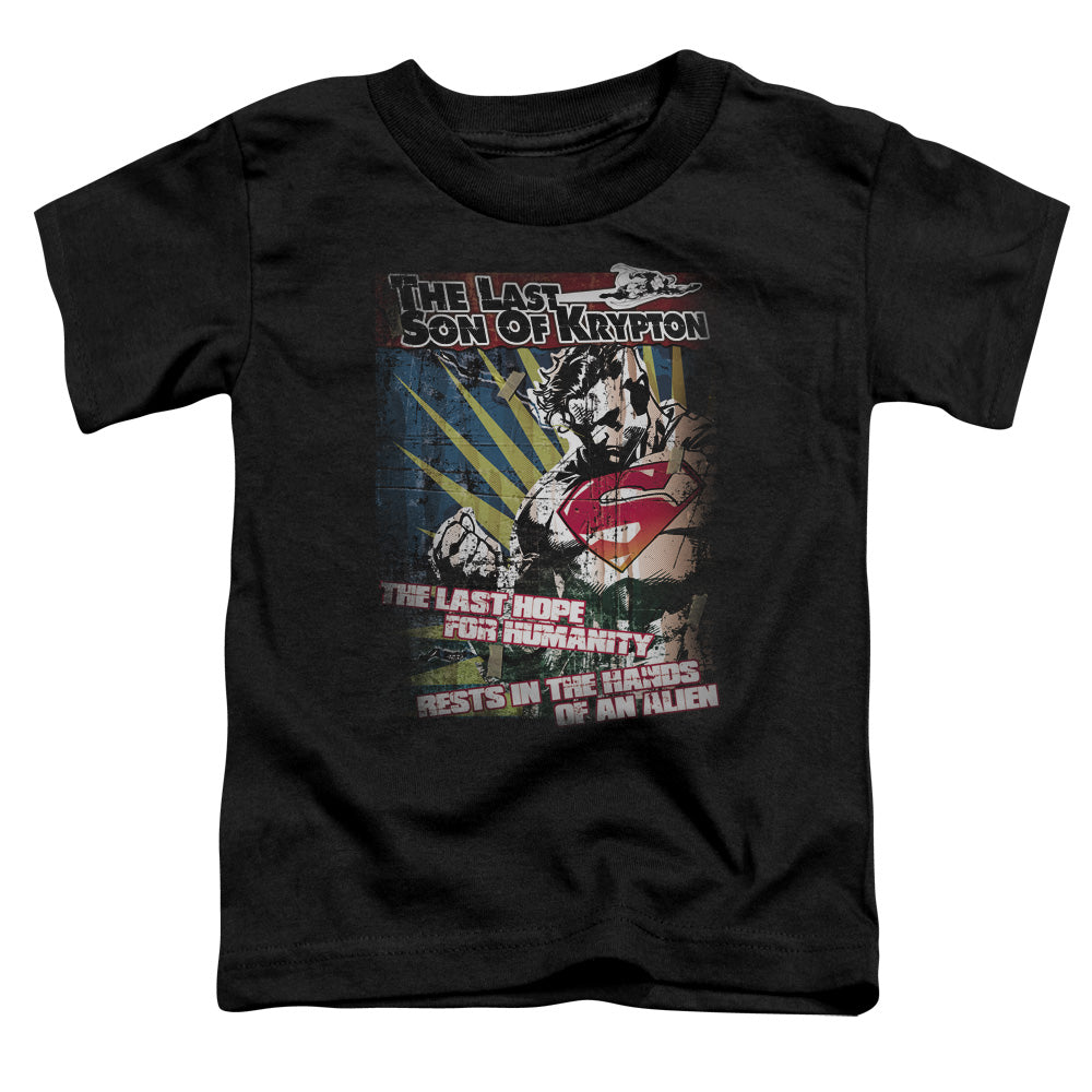 Superman - Last Hope - Short Sleeve Toddler Tee - Black T-shirt