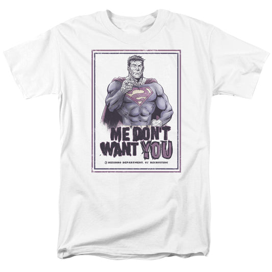 Superman - Dont Want You - Short Sleeve Adult 18/1 - White T-shirt