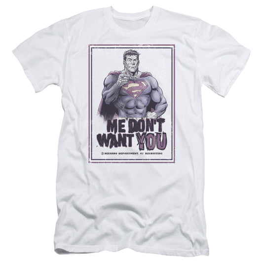 Superman - Dont Want You - Short Sleeve Adult 30/1 - White T-shirt