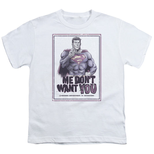 Superman - Dont Want You - Short Sleeve Youth 18/1 - White T-shirt
