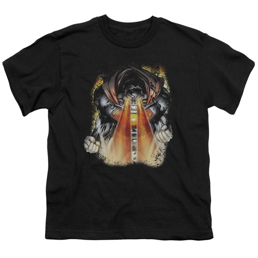 Superman - Cover 218 - Short Sleeve Youth 18/1 - Black T-shirt