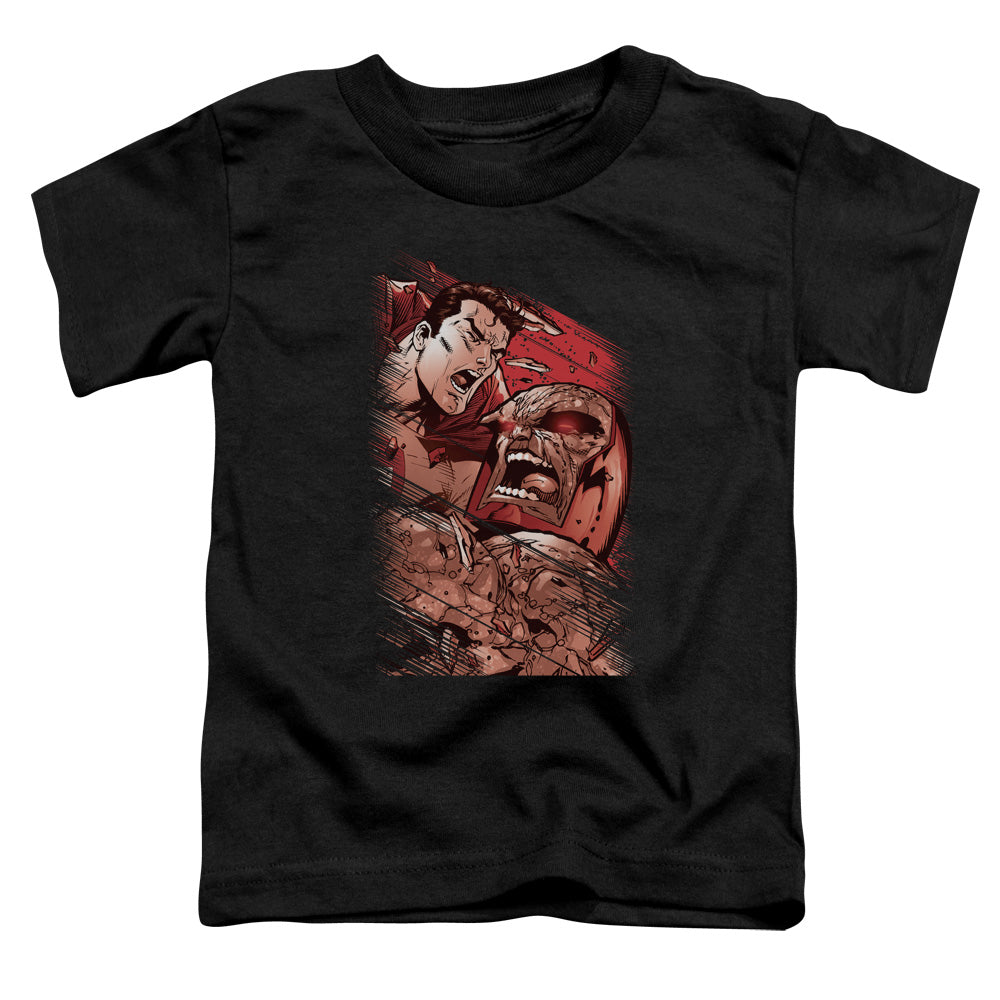 Superman - Supes Vs Darkseid - Short Sleeve Toddler Tee - Black T-shirt
